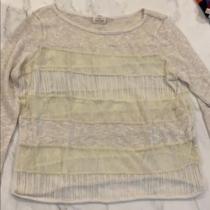 Urban Outfitters lace sweater, Size S